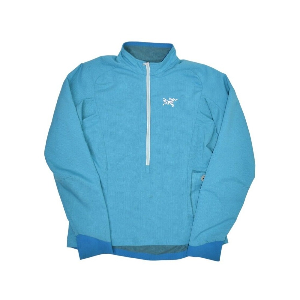 Arcteryx Accelero Pullover Jacket Womens Small Blue 1/2 Zip Lightweight Athletic